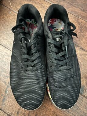 NOBULL Black Trainers | Floral Sole Limited Edition | Women’s 8.5